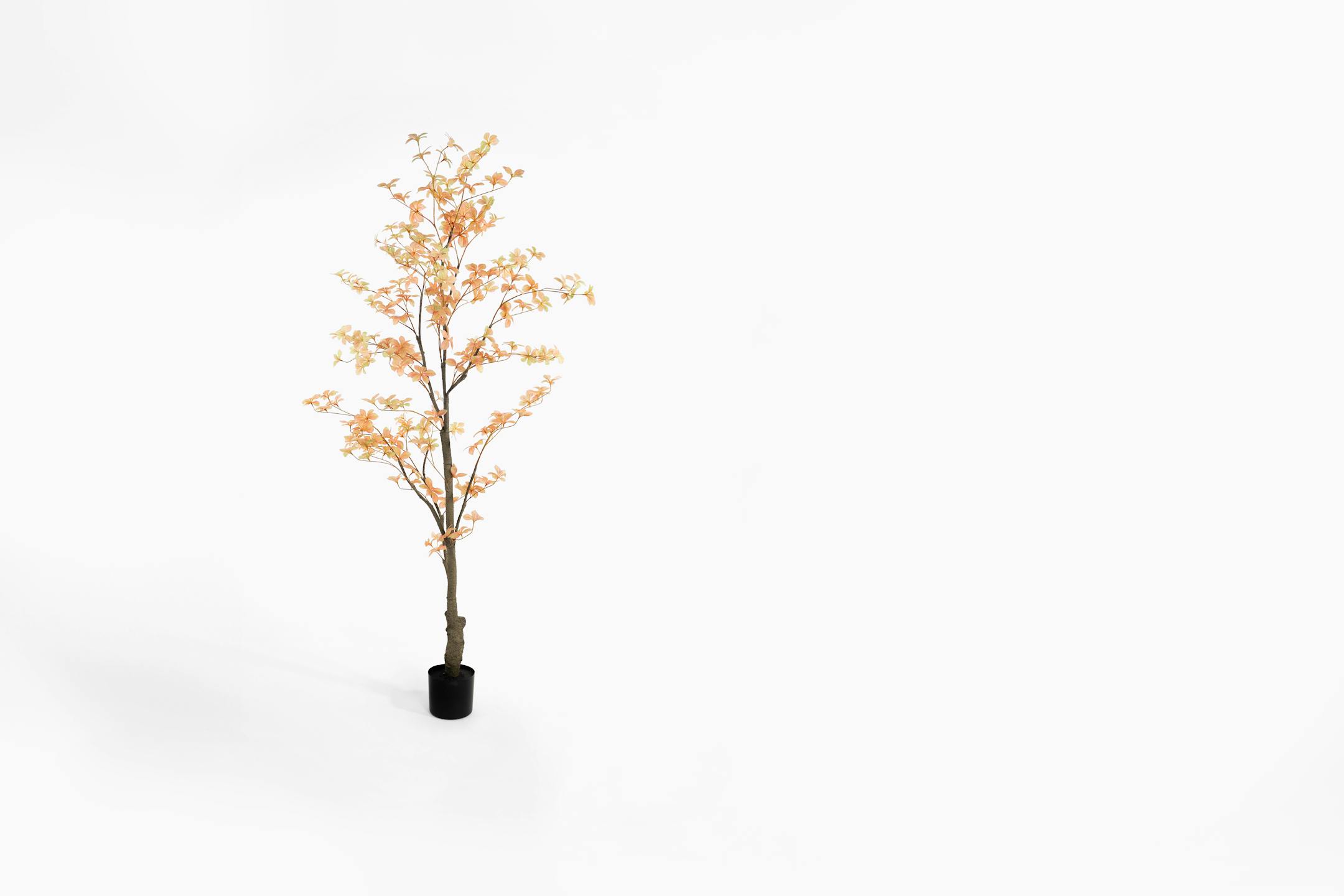 Artificial 185cm peach tropaeolum tree