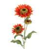 Artificial orange 97cm sunflower stem