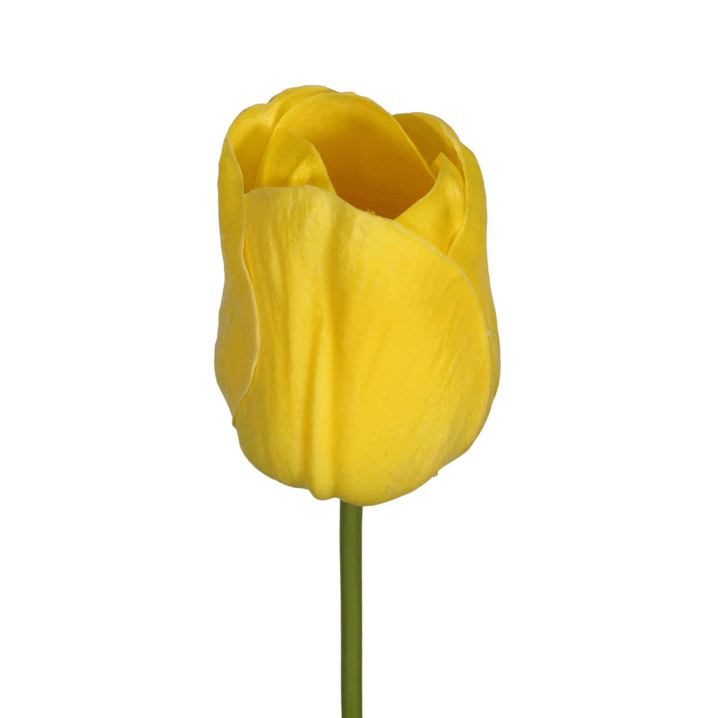 Artificial yellow tulip flower