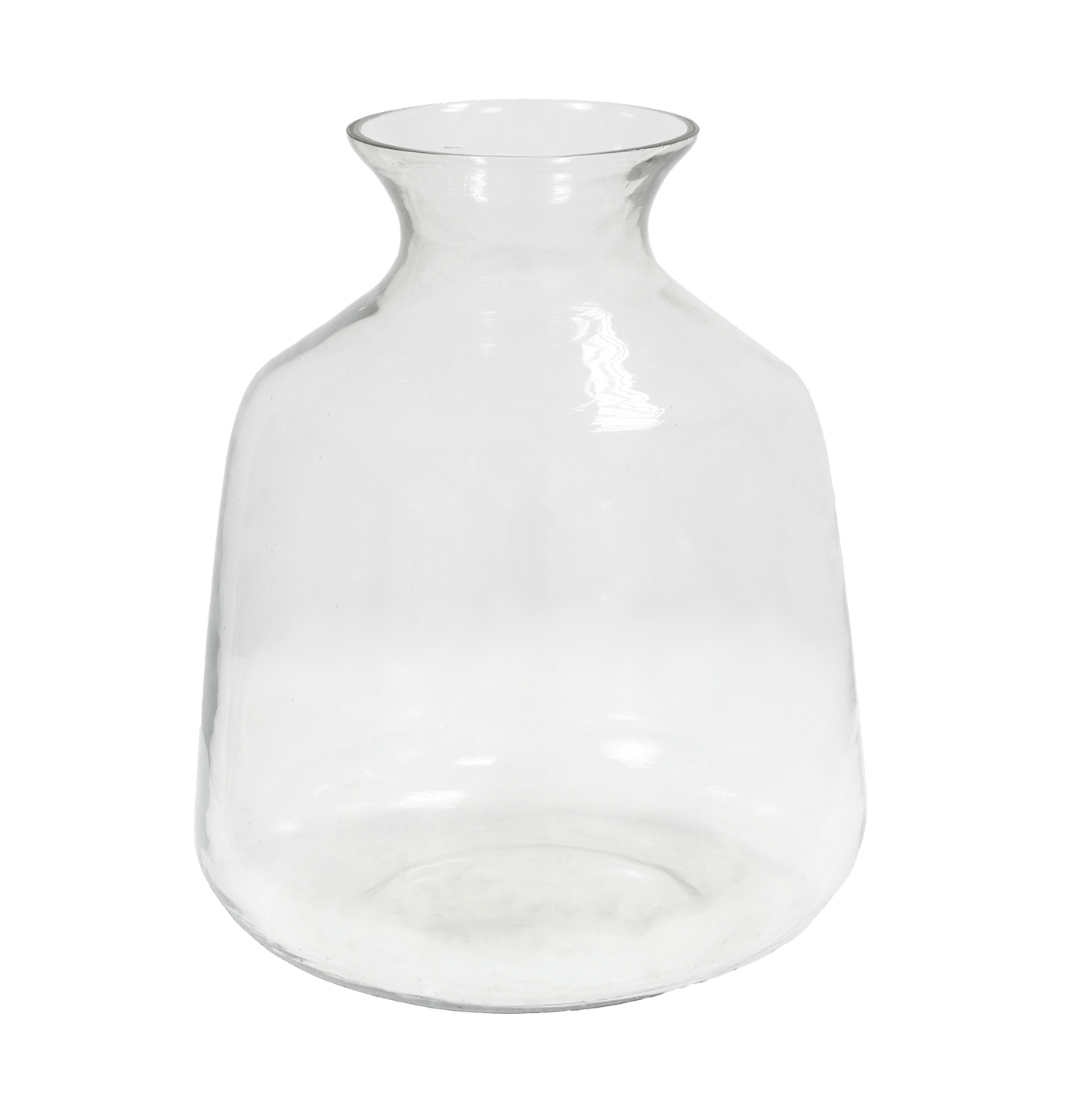 Hydria style glass vase