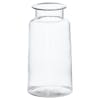 Clear glass urn vase