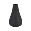 Tall, matte black, tapered vase