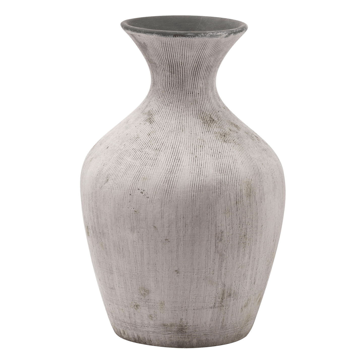 Natural / earthy, tapered stone vase