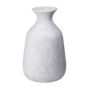 Tapered, pale stone vase