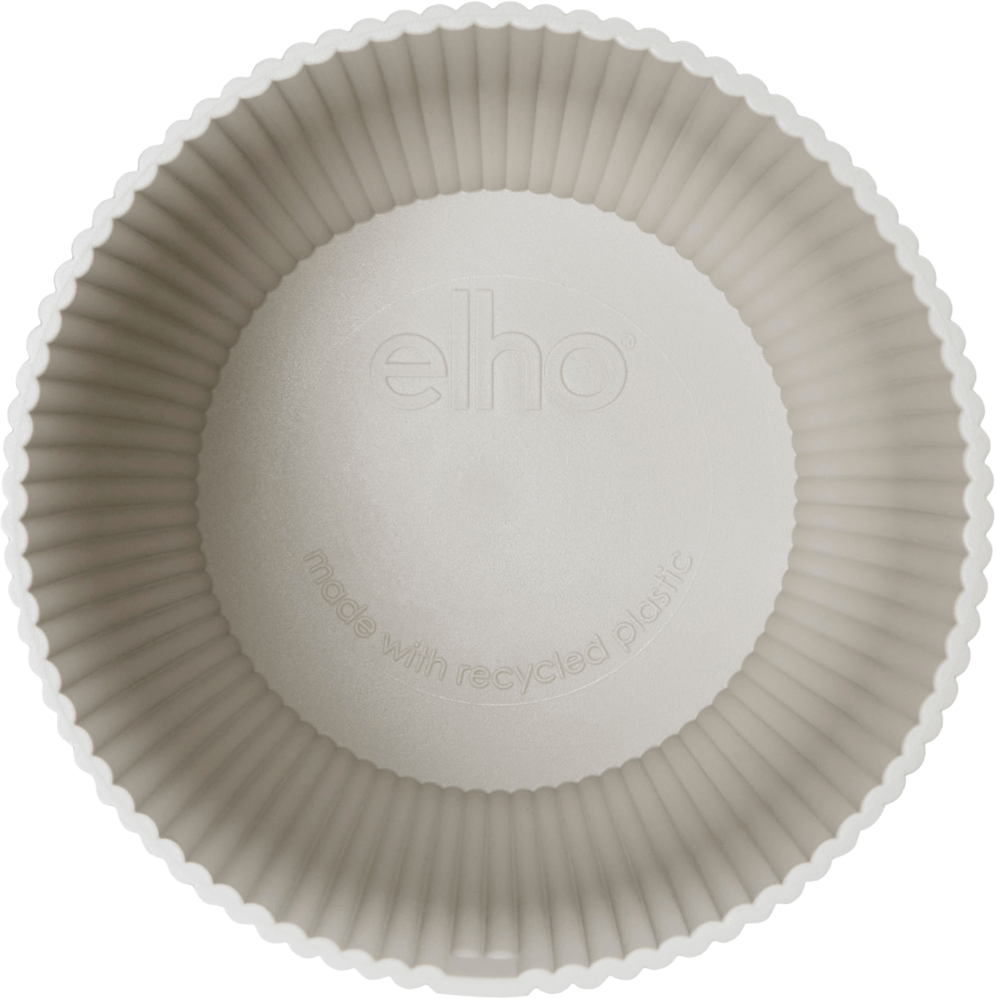 Elho vibes fold plant pot topdown shot white