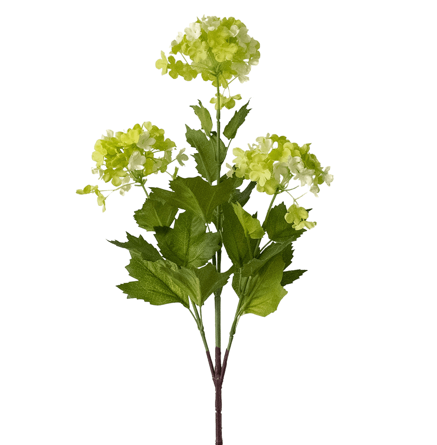 Artificial green viburnum stem