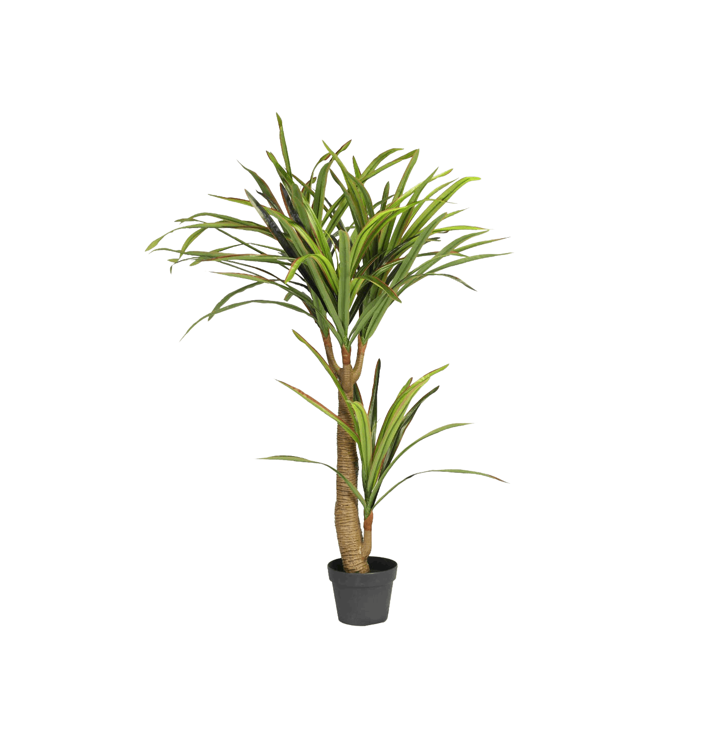 Artificial green yucca plant
