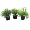 Artificial zinc grass trio