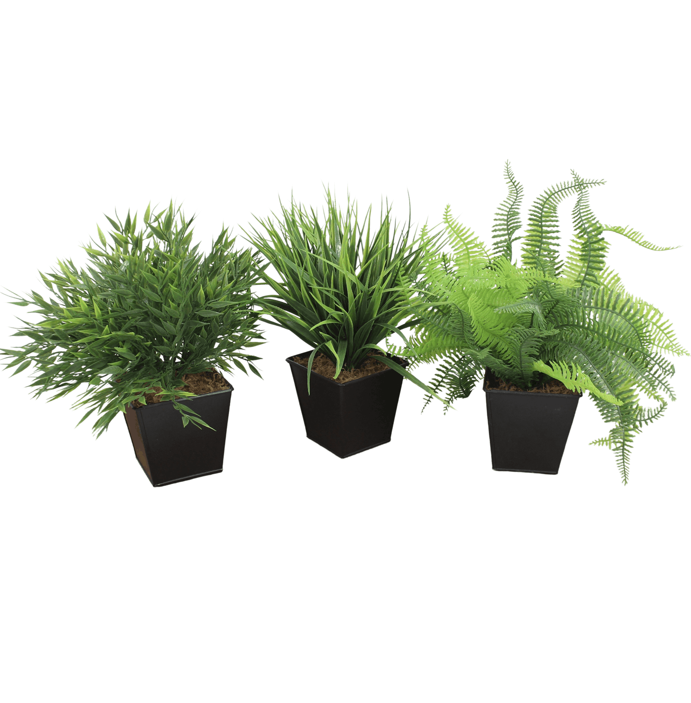 Artificial zinc grass trio