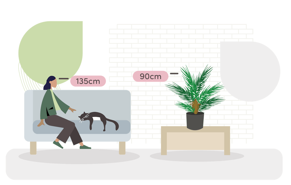 Butterfly palm size guide graphic