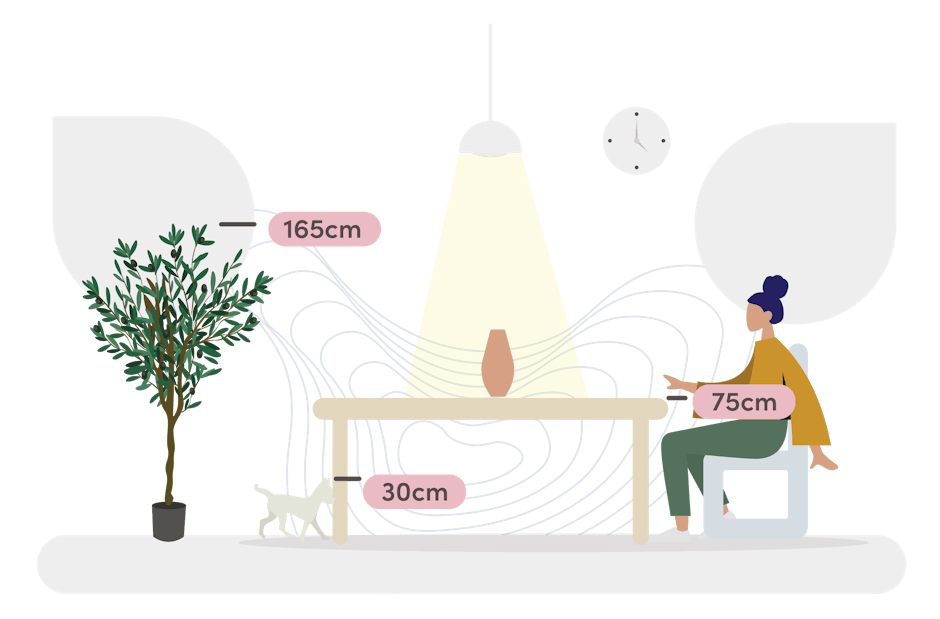 Olive Olea size guide graphic